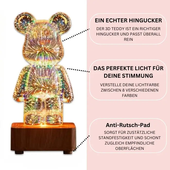 3D Bär Nachtlicht LED - Glamora Beauty