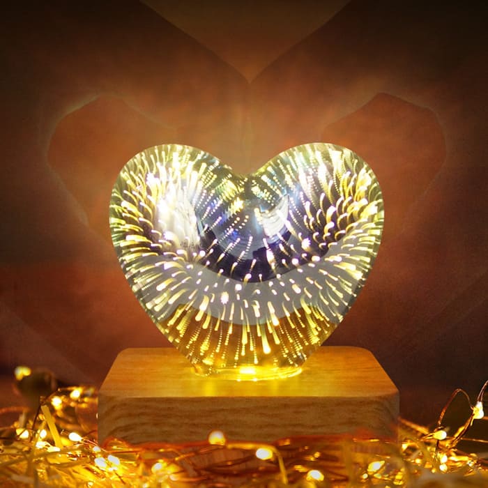 3D Herz LED Nachtlicht - Glamora Beauty
