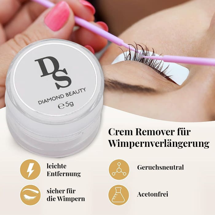 Cream Remover für Wimpernverlängerung - Glamora Beauty