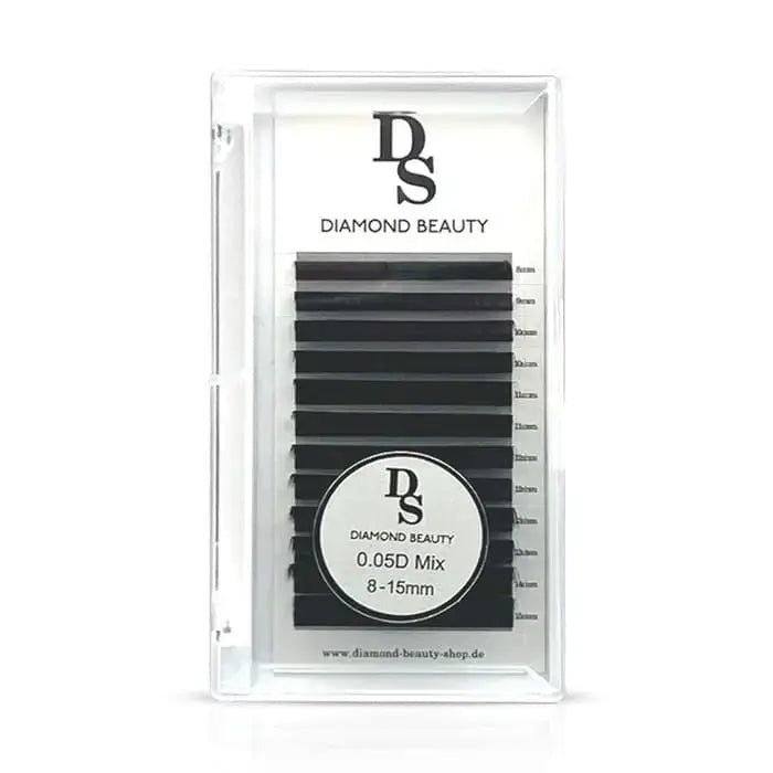 Easy Fan Lashes 0.05D Mix von Glamora Beauty – selbstfächernde Volumen Wimpern für Wimpernverlängerung