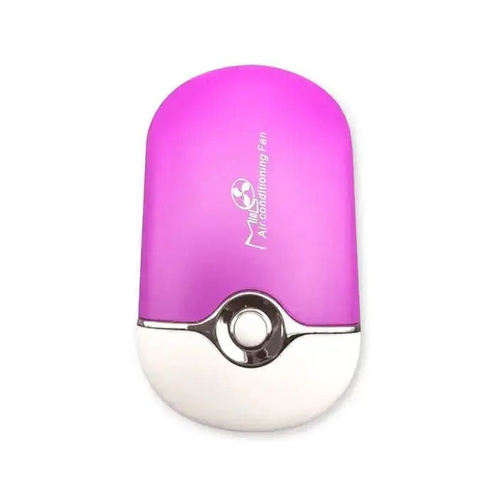 Glamora Wimpern Mini Ventilator – eleganter Lash Fan in Lila für Lash Artists und Kosmetikerinnen
