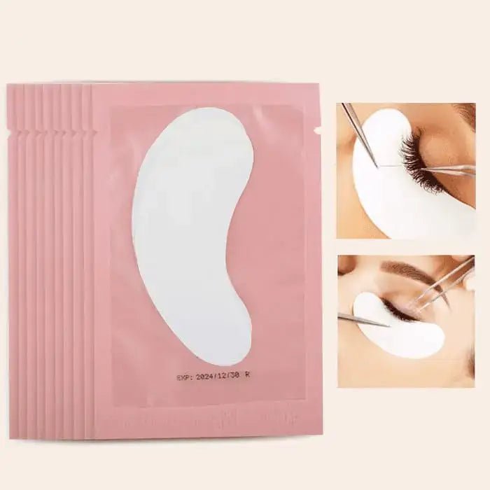 Hydrogel Augenpads pink für Wimpernverlängerung Anwendung