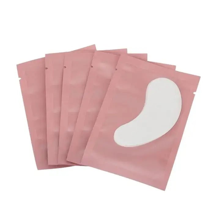 Hydrogel Augenpads pink Set für Wimpernverlängerung