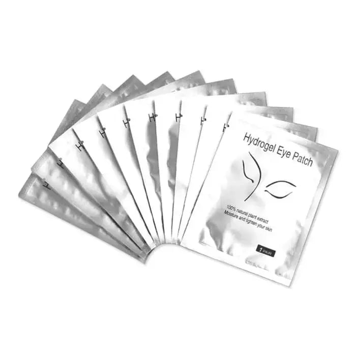 Hydrogel Eye Patch silber 10er Set für Lash Extensions