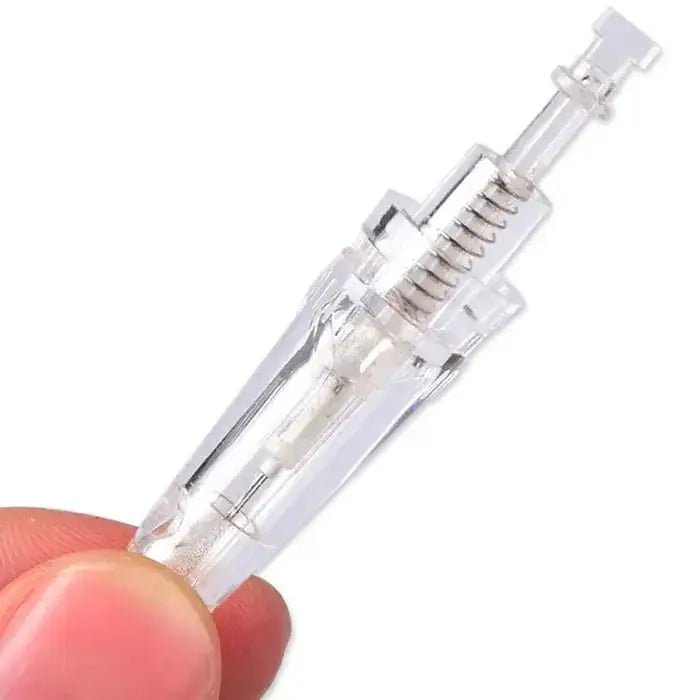 Transparente PMU Nadelkartusche mit Federmechanismus für präzise und hygienische Permanent Make-up Anwendungen