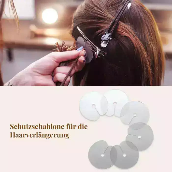 Schutzschablone rund für Haarverlängerung Bondings - Glamora Beauty