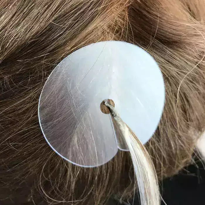 Schutzschablone rund für Haarverlängerung Bondings - Glamora Beauty