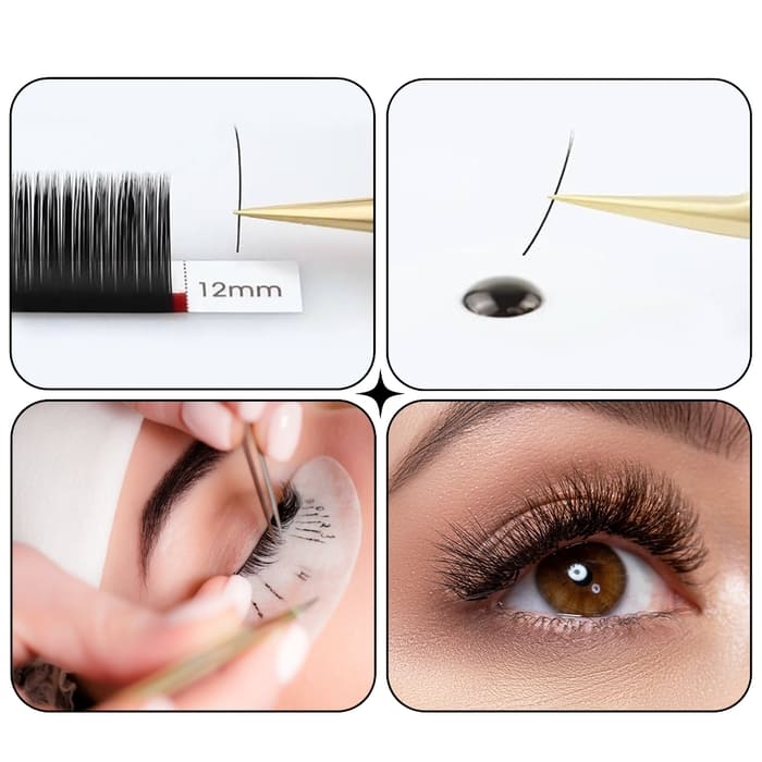 Wimpern Pinzette Gold Wimpernverlängerung - Glamora Beauty