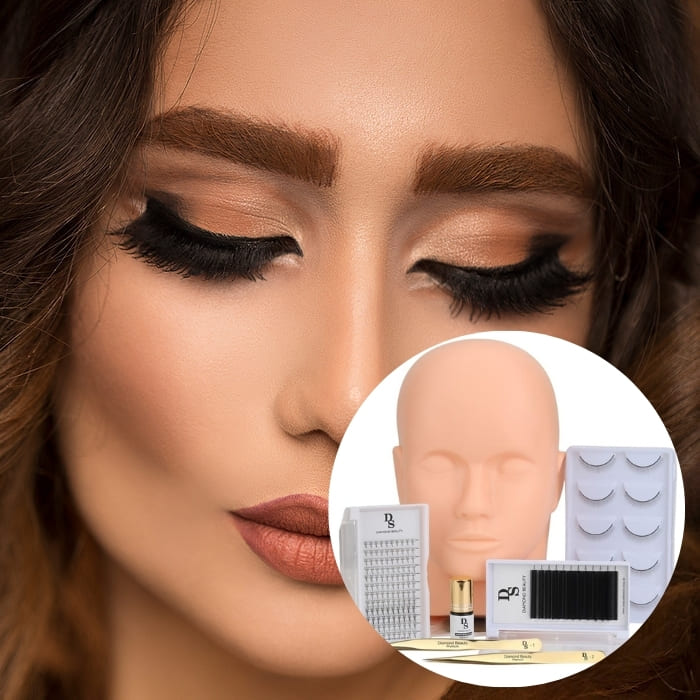 Wimpernverlängerungs Set - 7 teilig - Glamora Beauty