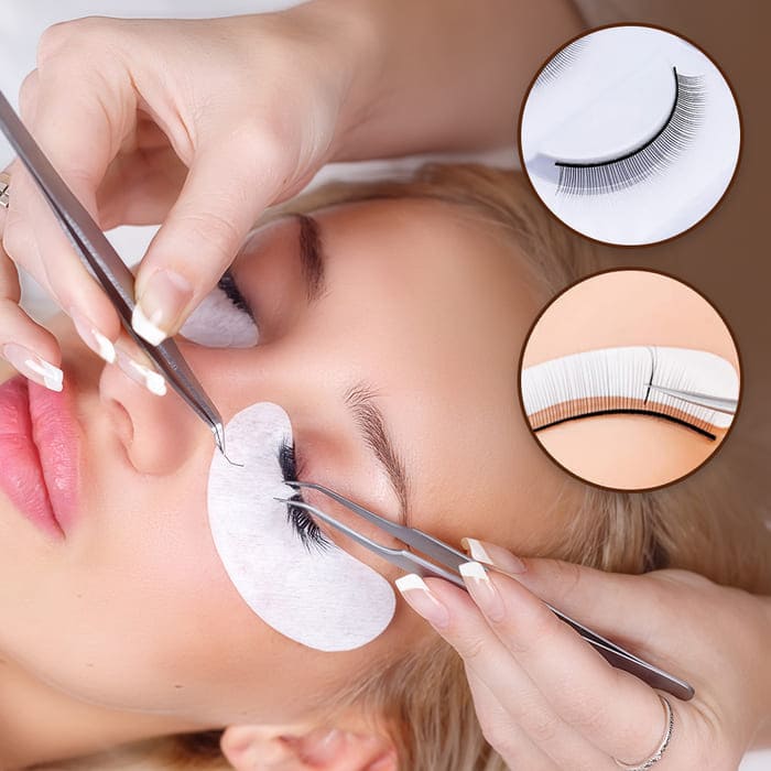 Wimpernverlängerungs Set - 7 teilig - Glamora Beauty